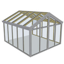 VIL Wintergärten, Dachformen Abbildung Satteldach